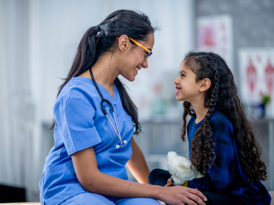 Healthcare professional showing empathy and compassion to a patient.